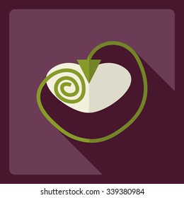 Flat modern design with shadow  Icon medicine