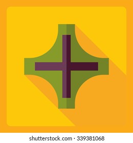 Flat modern design with shadow  Icon medicine
