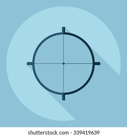 Flat modern design with shadow  Icon sight