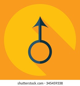 Flat modern design with shadow  Icon masculine feminine