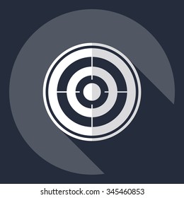 Flat modern design with shadow  Icon sight