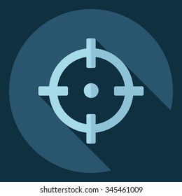 Flat modern design with shadow  Icon sight
