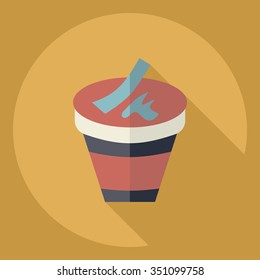 Flat modern design with shadow  Icon  noodles