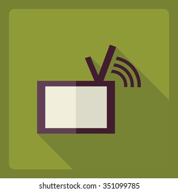 Flat modern design with shadow  Icon device
