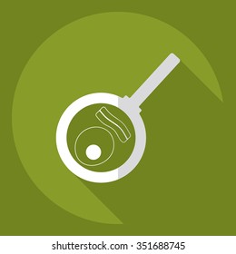Flat modern design with shadow  Icon egg