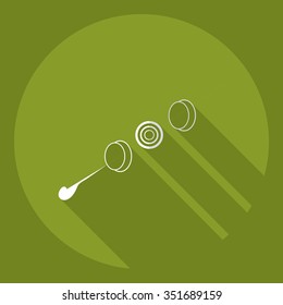 Flat modern design with shadow  Icon marshmallow
