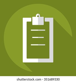 Flat modern design with shadow  Icon form