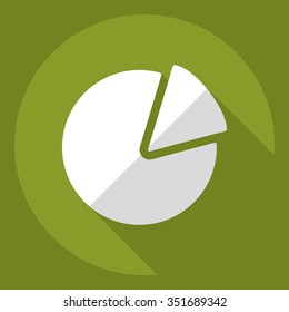 Flat modern design with shadow  Icon chart