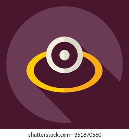 Flat modern design with shadow  Icon reflector