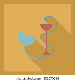 Flat modern design with shadow  Icon medicine