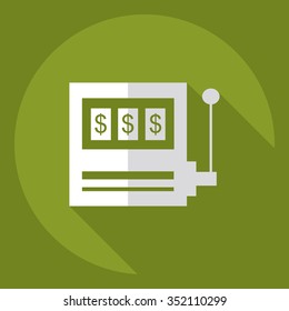 Flat modern design with shadow  Icon slots