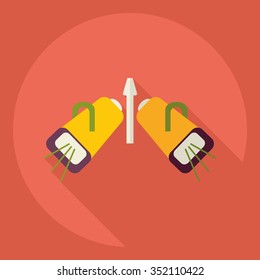 Flat modern design with shadow  Icon spotlight