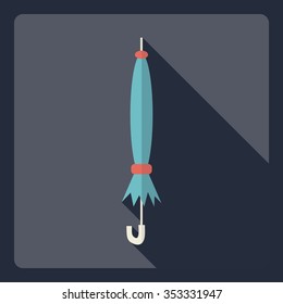 Flat modern design with shadow  Icon umbrella