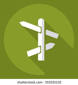 Flat modern design with shadow  Icon pointer