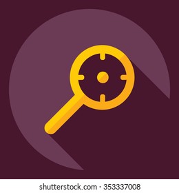 Flat modern design with shadow  Icon sight