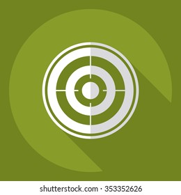 Flat modern design with shadow  Icon sight