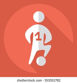 Flat modern design with shadow  Icon Sport
