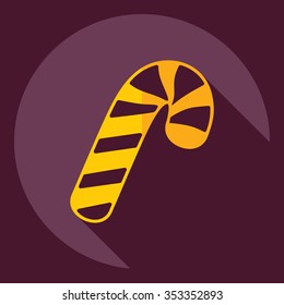 Flat modern design with shadow  Icon candy