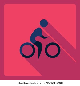 Flat modern design with shadow  Icon stick figure