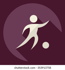 Flat modern design with shadow  Icon stick figure