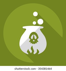 Flat modern design with shadow  Icon potion