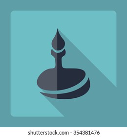 Flat modern design with shadow  Icon tap