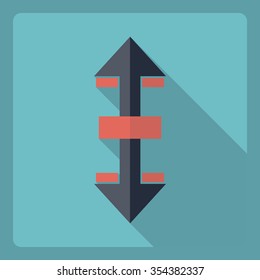 Flat modern design with shadow  Icon settings