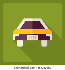 Flat modern design with shadow  Icon car