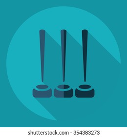 Flat modern design with shadow  Icon rolls set