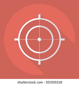 Flat modern design with shadow  Icon sight