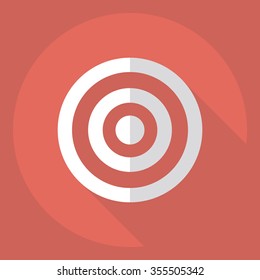 Flat modern design with shadow  Icon target