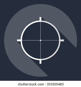 Flat modern design with shadow  Icon sight