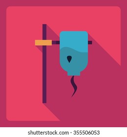 Flat modern design with shadow  Icon enema