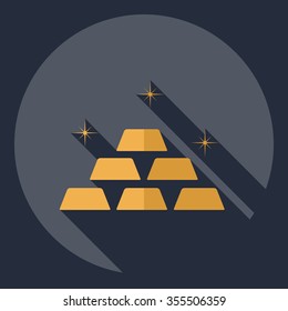 Flat modern design with shadow  Icon Casino Jackpot