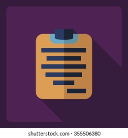 Flat modern design with shadow  Icon form