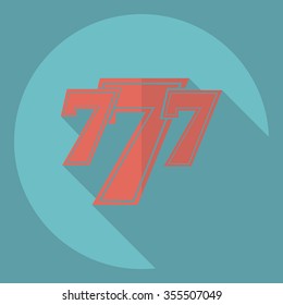Flat modern design with shadow  Icon slots