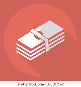 Flat modern design with shadow  Icon Casino Jackpot