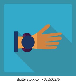 Flat modern design with shadow  Icon Gadgets