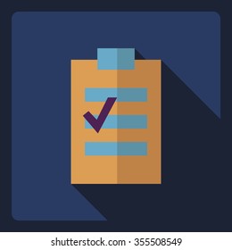  Flat modern design with shadow  Icon notebook