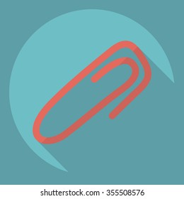 Flat modern design with shadow  Icon