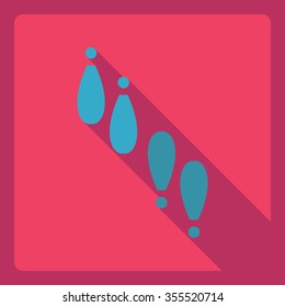 Flat modern design with shadow  Icon rain
