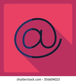 Flat modern design with shadow  Icon at