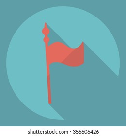 Flat modern design with shadow  Icon medieval