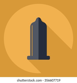 Flat modern design with shadow  Icon contraceptives