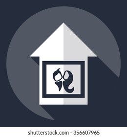 Flat modern design with shadow  Icon babies