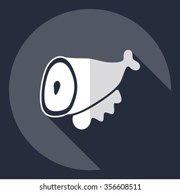 Flat modern design with shadow  Icon gammon