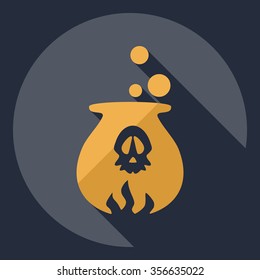 Flat modern design with shadow  Icon potion