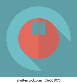 Flat modern design with shadow  Icon scales