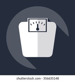 Flat modern design with shadow  Icon scales