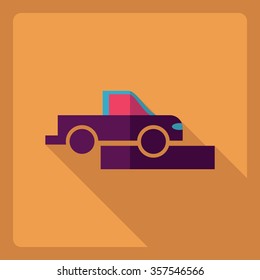 Flat modern design with shadow  Icon pickup